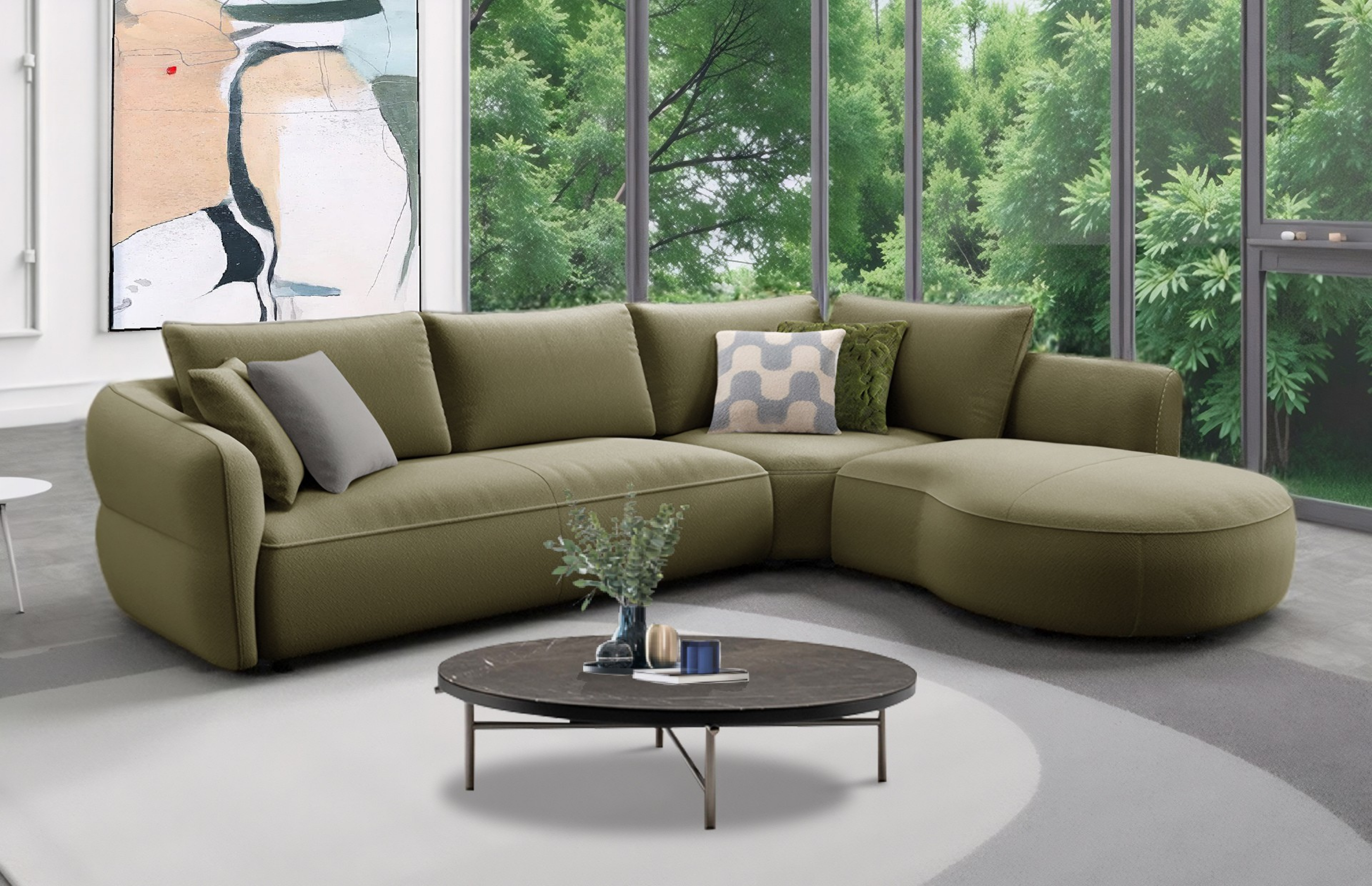 image of a green sofa by Kuka Home