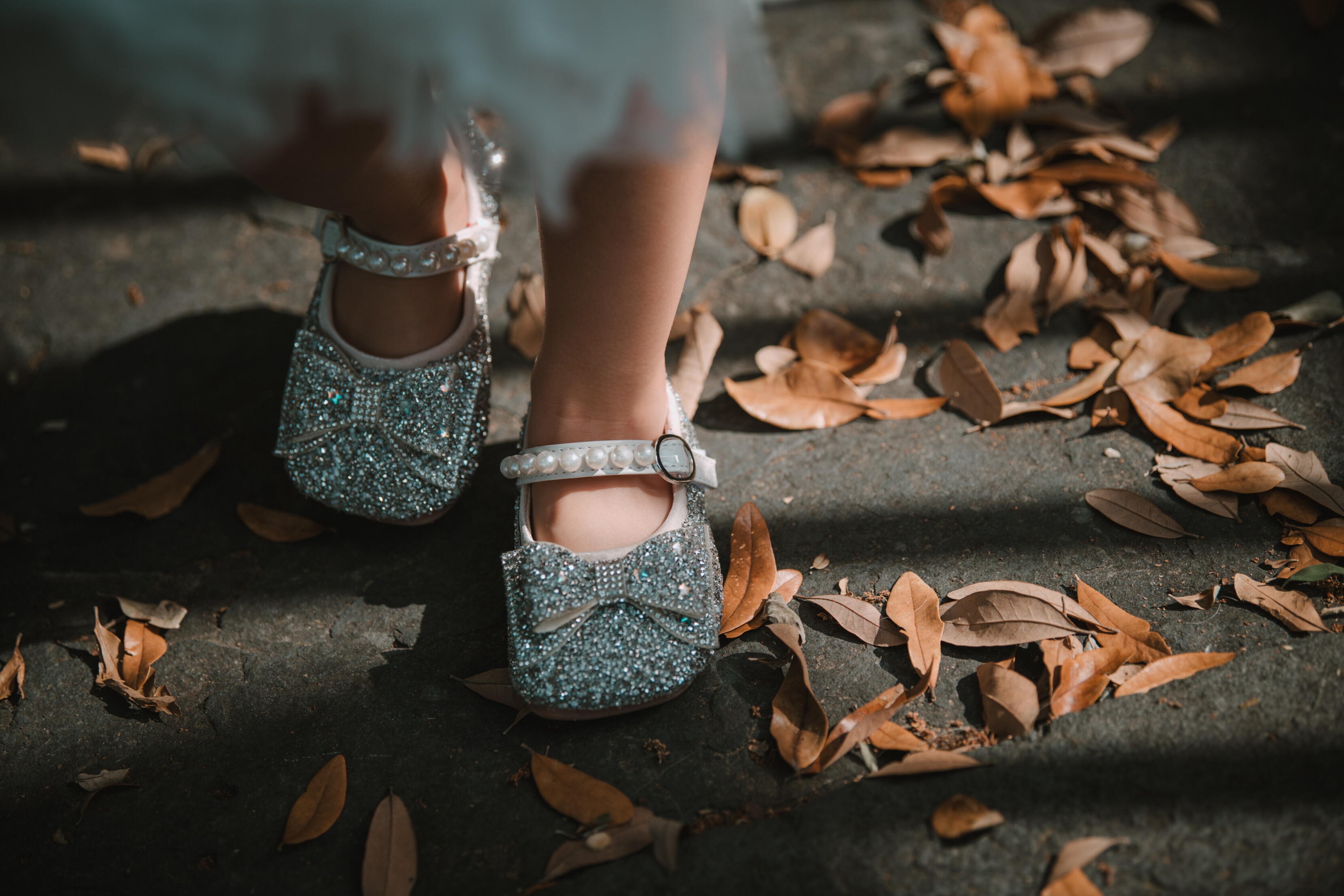 Children's sparkly shoes