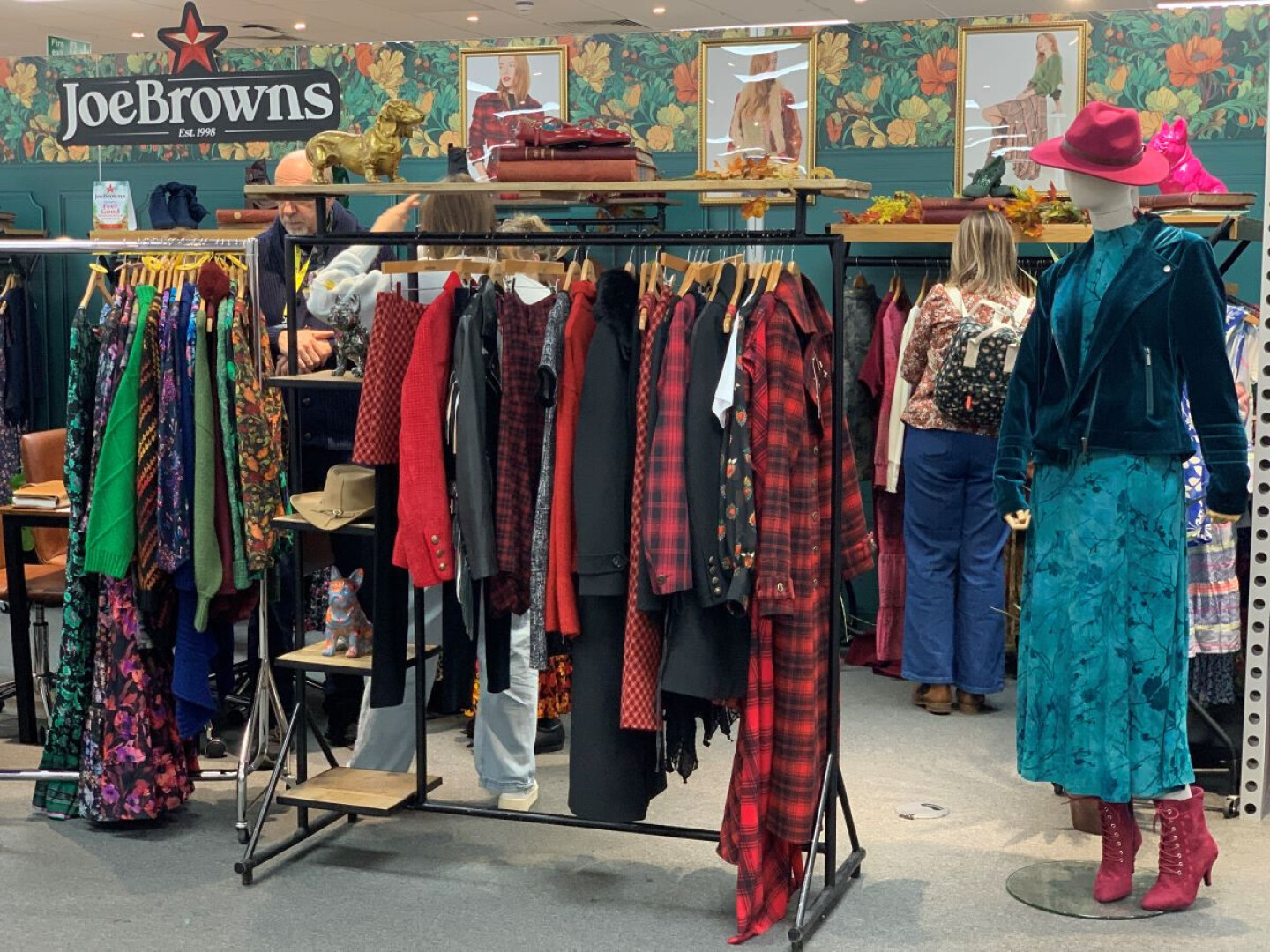 Joe Browns clothing trade stall